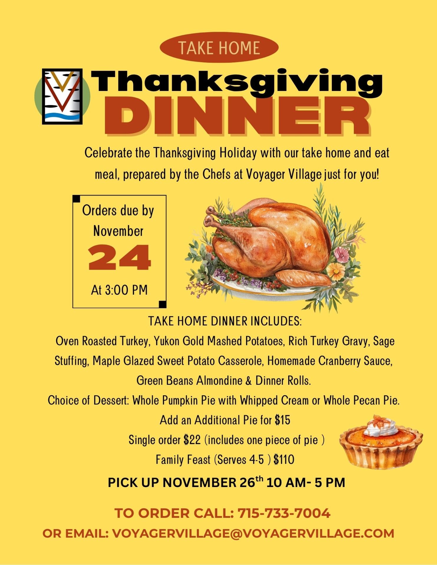 Thanksgiving Dinner Flyer